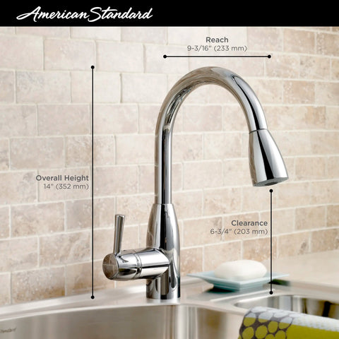 Fairbury 1-Handle Pull Down High- Kitchen Faucet