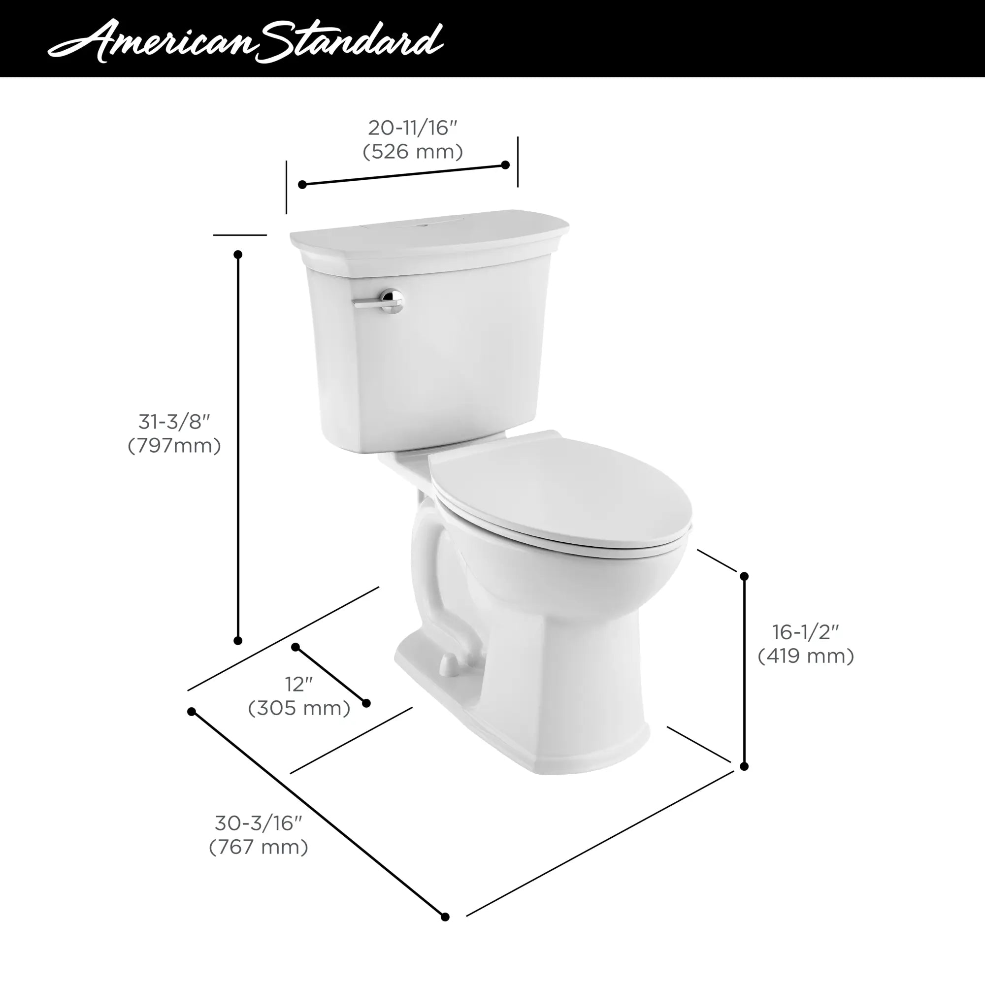 ActiClean 1.28 GPF/4.8 LPF Left Trip Lever Chair Height Elongated-Front Toilet // WHITE // 43171_AS_714AA151020_Infographic_3_1_CDNwebp.webp