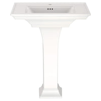 [0297100.020] Town Square® S Center Hole Only Pedestal Sink Top and Leg Combination - White