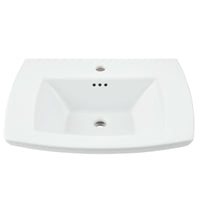 [0445001.020] Edgemere Center Hole Only Pedestal Sink Top - White
