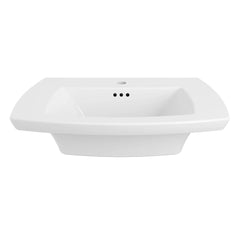 [0445001R.020] Edgemere Console Vanity Sink Top Single Hole Only - White