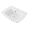 [0445001R.020] Edgemere Console Vanity Sink Top Single Hole Only - White