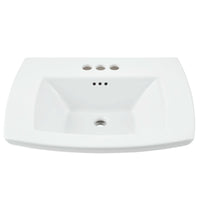 [0445004.020] Edgemere 4-Inch Centerset Pedestal Sink Top - White