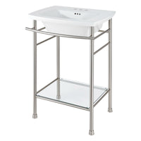 [0445004.020] Edgemere 4-Inch Centerset Pedestal Sink Top - White