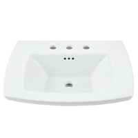 [0445008.020] Edgemere 8-Inch Widespread Pedestal Sink Top - White