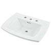 [0445008.020] Edgemere 8-Inch Widespread Pedestal Sink Top - White