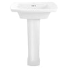 [0445100.020] Edgemere Center Hole Only Pedestal Sink Top and Leg Combination - White