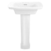 [0445400.020] Edgemere 4-Inch Centerset Pedestal Sink Top and Leg Combination - White