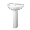 [0468800.020] 24-Inch Evolution® 8-Inch Widespread Pedestal Sink Top and Leg Combination - White