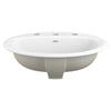 [0475220.020] Reliant® Oval Drop-In Bathroom Sink, 8 in. Widespread Holes - White