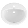 [0475247.020] Reliant® Oval Drop-In Sink, Single Hole - White