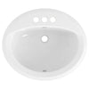 [0476228.020] Reliant® Oval Drop-In Bathroom Sink, 4 in. Centerset Holes - White