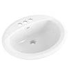 [0476228.020] Reliant® Oval Drop-In Bathroom Sink, 4 in. Centerset Holes - White
