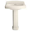 [0555101.222] Portsmouth® Center Hole Only Pedestal Sink Top and Leg Combination - Linen