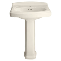 [0555101.222] Portsmouth® Center Hole Only Pedestal Sink Top and Leg Combination - Linen