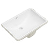 [0614200.020] Reliant® Rectangular Under Counter Bathroom Sink - White