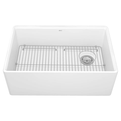 Avery® 30 x 20-Inch Fine Fireclay Undermount or Flush Mount Single Bowl Apron Front Kitchen Sink