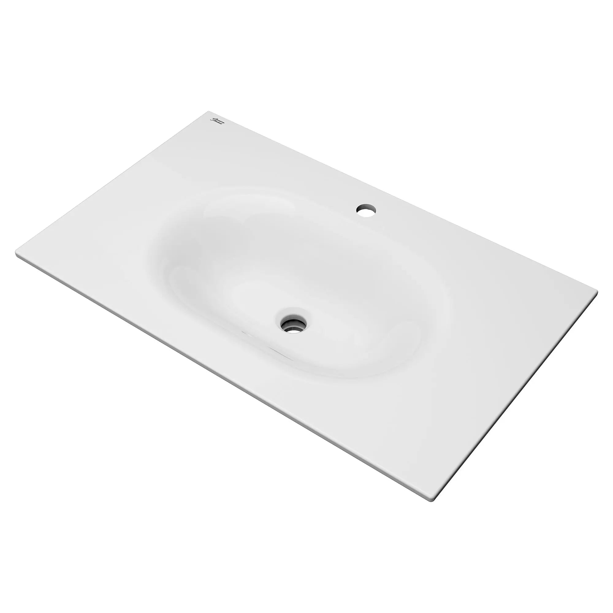 Studio S 33-Inch Vitreous China Vanity Sink Top Center Hole Only - Thumbnail 3