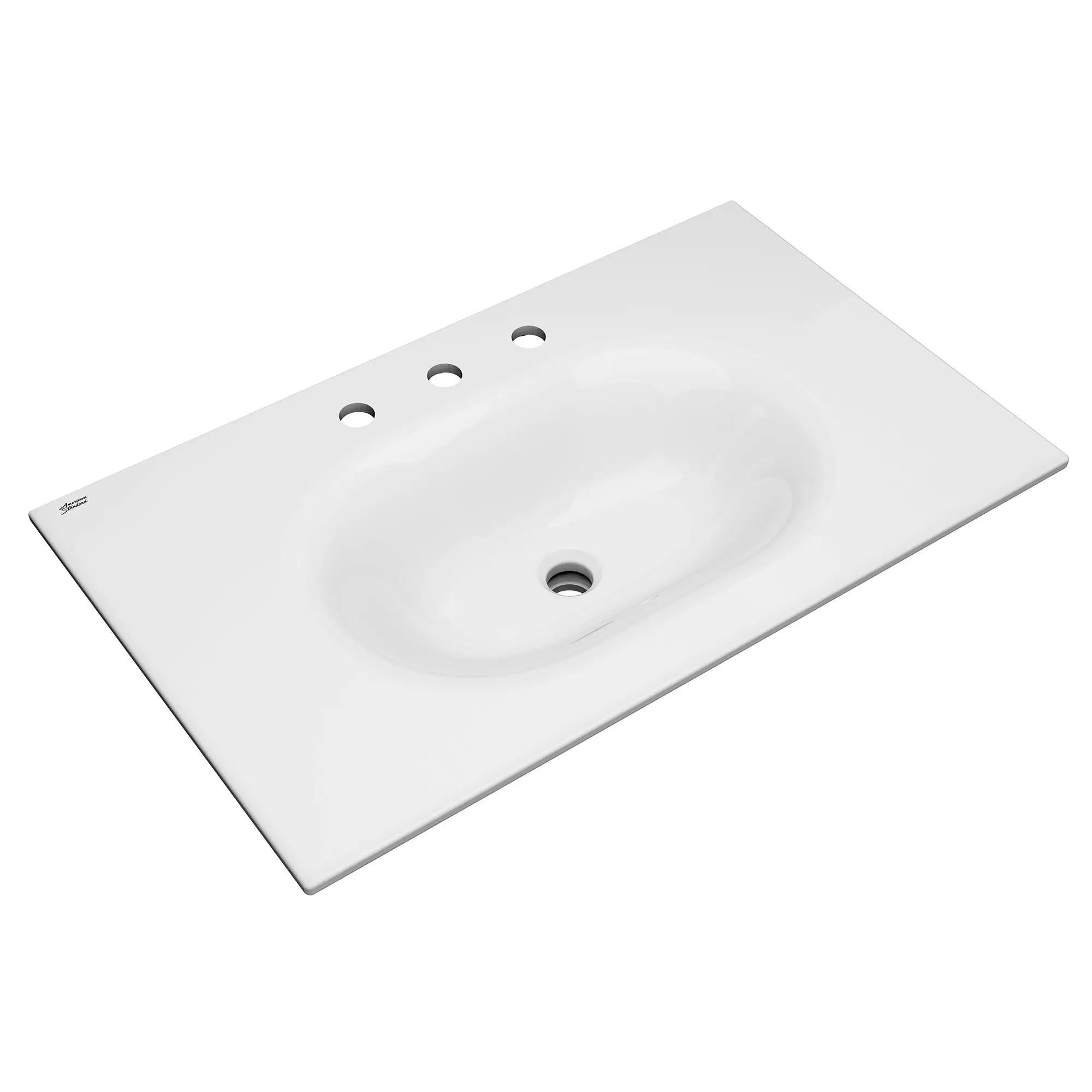 Studio S 33-Inch Vitreous China Vanity Sink Top 8-Inch Centers - Thumbnail 5