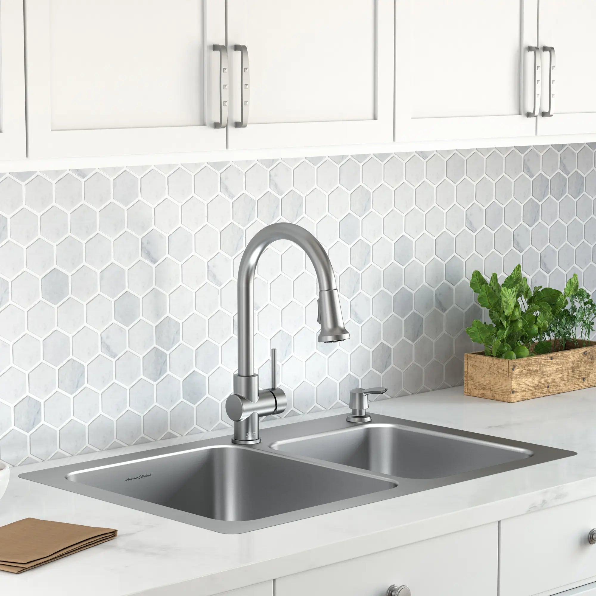 Montvale® 33 x 22-Inch Stainless Steel Double-Bowl Kitchen Sink // STAINLESS STEEL // 47608_18CR332232.075_1_0_CDNwebp.webp