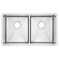 [18DB.9291800.075] Pekoe® 29 x 18-Inch Stainless Steel Undermount Double Bowl Kitchen Sink - Stainless Steel