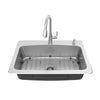 [18SB000232C1.075] Fairbury® 2S Pull-Down Faucet and 33-Inch Stainless Steel Single-Bowl Kitchen Sink Kit - Stainless Steel