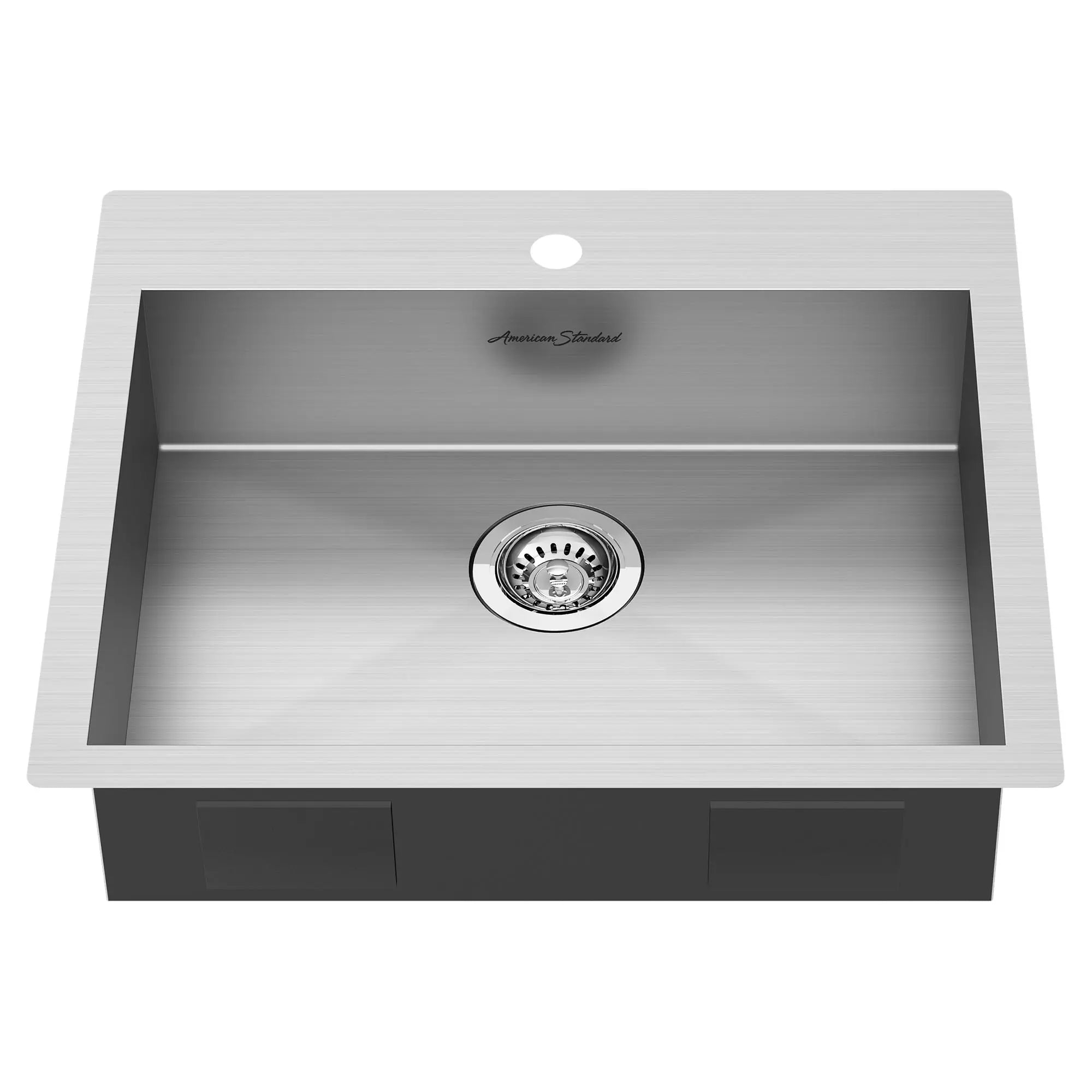 [18SB6252211.075] Edgewater® 25 x 22-Inch Stainless Steel 1-Hole Dual Mount Single-Bowl ADA Kitchen Sink - Stainless Steel