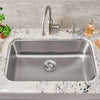 [18SB.9301800S.075] Portsmouth® 30 x 18-Inch Stainless Steel Undermount Single-Bowl Kitchen Sink - Stainless Steel