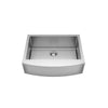 [18SB.9332200AR.075] Suffolk® 33 x 22-Inch Stainless Steel Undermount Single-Bowl Apron Front/Farmhouse Residential Kitchen Sink with Grid - Stainless Steel