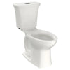 [204AA200.020] Edgemere® Two-Piece Dual Flush 1.6 gpf/6.0 Lpf and 1.1 gpf/4.2 Lpf Chair-Height Elongated Toilet Less Seat - White