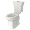 [204AA200.020] Edgemere® Two-Piece Dual Flush 1.6 gpf/6.0 Lpf and 1.1 gpf/4.2 Lpf Chair-Height Elongated Toilet Less Seat - White