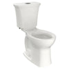 [204BA200.020] Edgemere® Two-Piece Dual Flush 1.6 gpf/6.0 Lpf and 1.1 gpf/4.2 Lpf Chair-Height Round-Front Toilet Less Seat - White