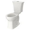 [204BA200.020] Edgemere® Two-Piece Dual Flush 1.6 gpf/6.0 Lpf and 1.1 gpf/4.2 Lpf Chair-Height Round-Front Toilet Less Seat - White