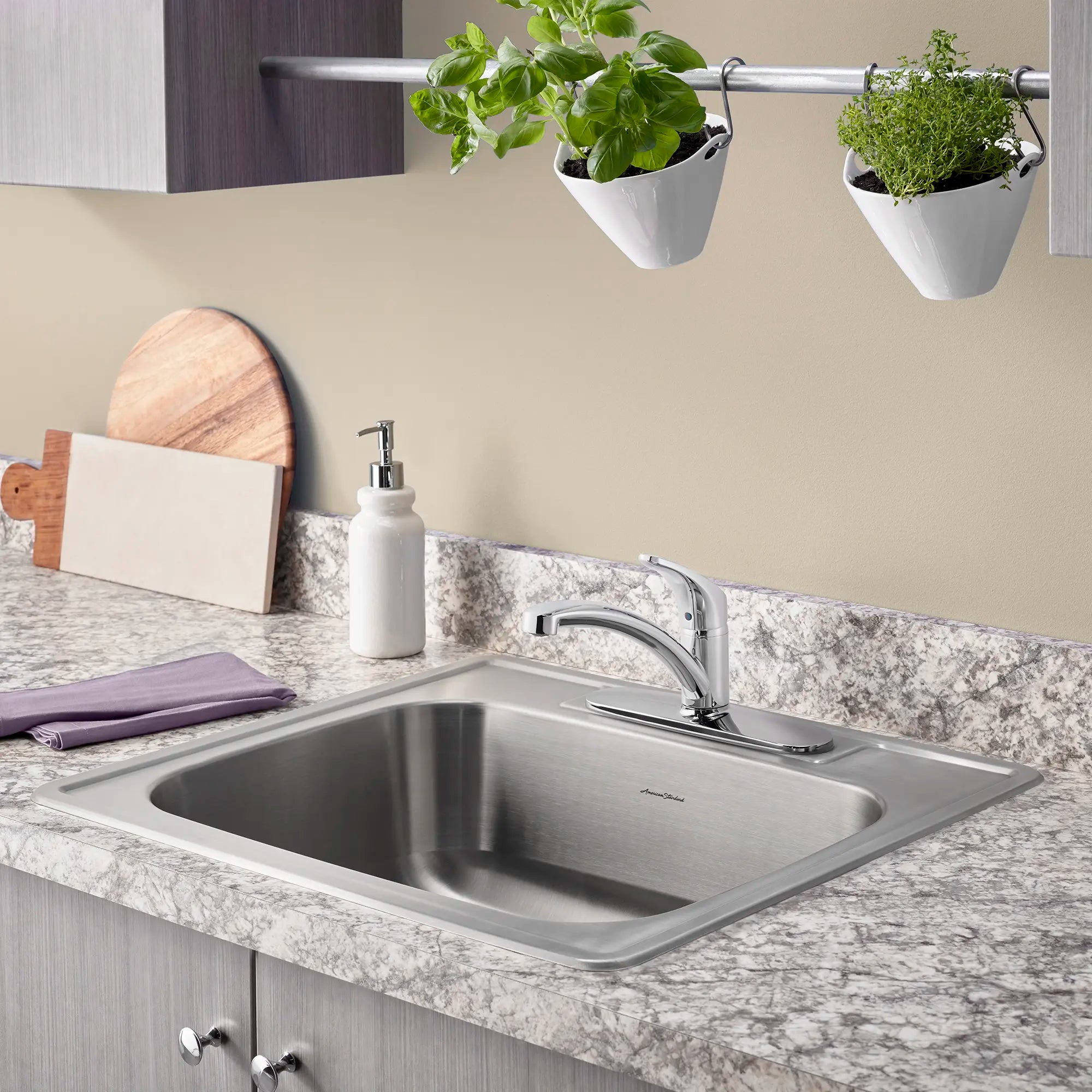 Colony® 25 x 22-Inch Stainless Steel 3-Hole Topmount Single-Bowl Kitchen Sink // STAINLESS STEEL // 48774_20SB8252283S075_0_CDNwebp.webp