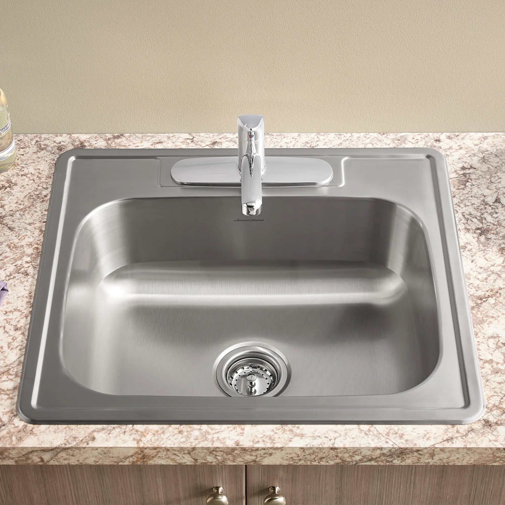 Colony® 15 x 15-Inch Stainless Steel 1-Hole Top Mount Single-Bowl ADA Kitchen Sink // STAINLESS STEEL // 49373_22SB6151511S075_1_0_CDNwebp.webp