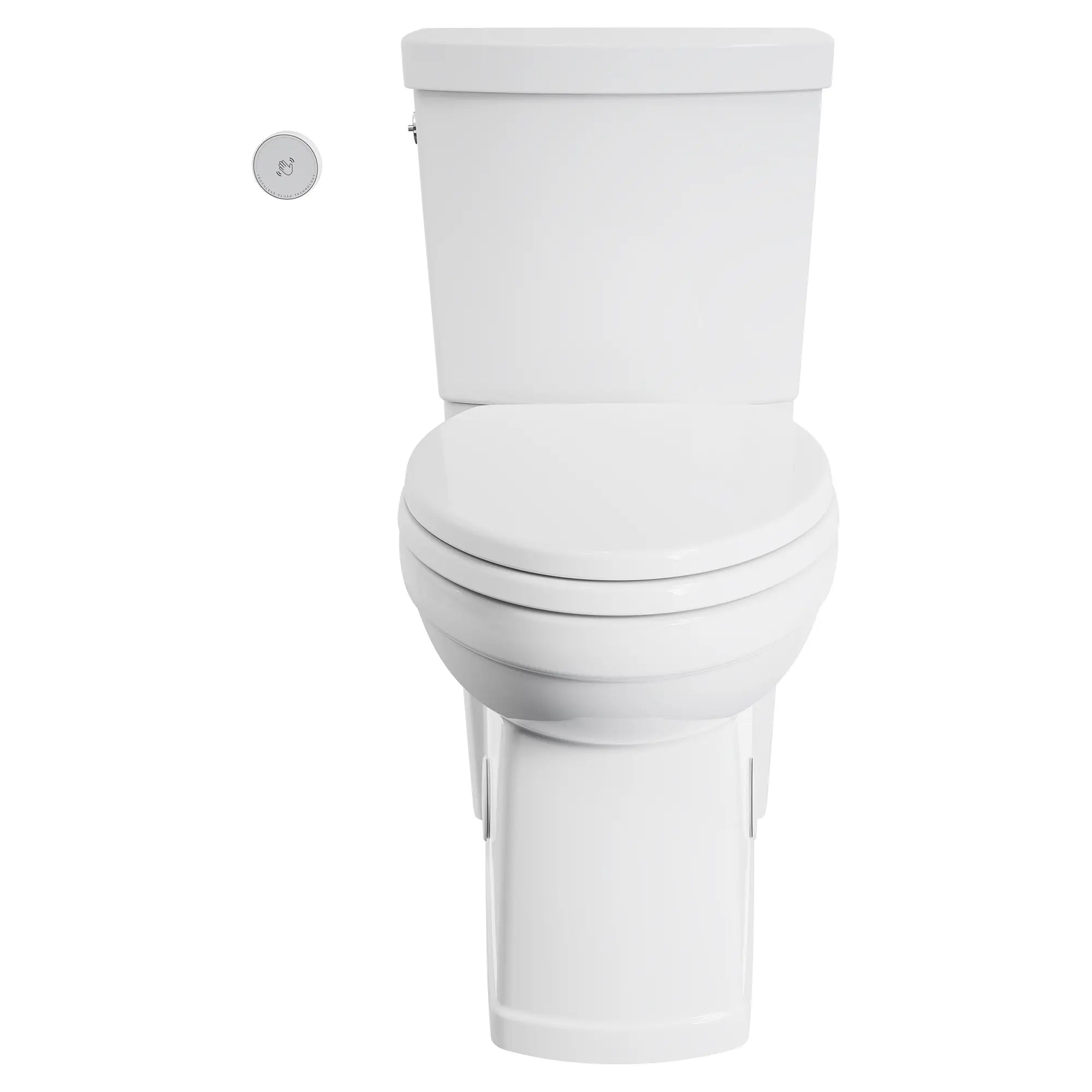 Estate® Touchless Skirted Two-Piece 1.28 gpf/4.8 Lpf Chair Height Elongated Toilet With Seat // WHITE // 49752_240AA709020_1_0_CDNwebp.webp