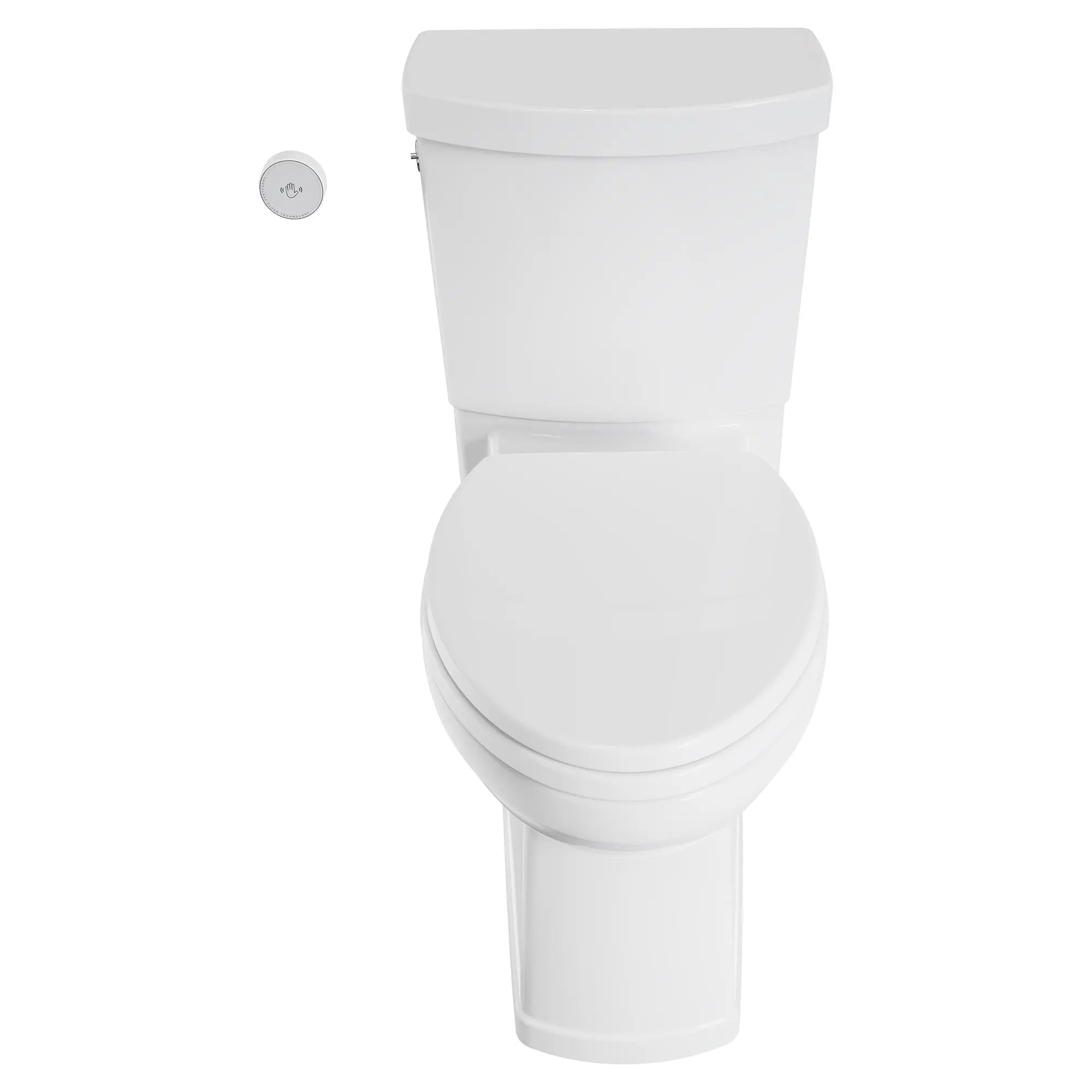 Estate® Touchless Skirted Two-Piece 1.28 gpf/4.8 Lpf Chair Height Elongated Toilet With Seat // WHITE // 49753_240AA709020_2_0_CDNwebp.webp