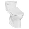 [241AA104SPS.020] Advanced Clean 1.0 SpaLet Bidet Seat and Champion 4 Right Height Elongated 1.28 GPF Toilet Combo - White