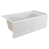 [2425L202.020] EverClean 60x32-Inch Integral Apron Deep Soak Bathtub with Left-Hand Outlet - White