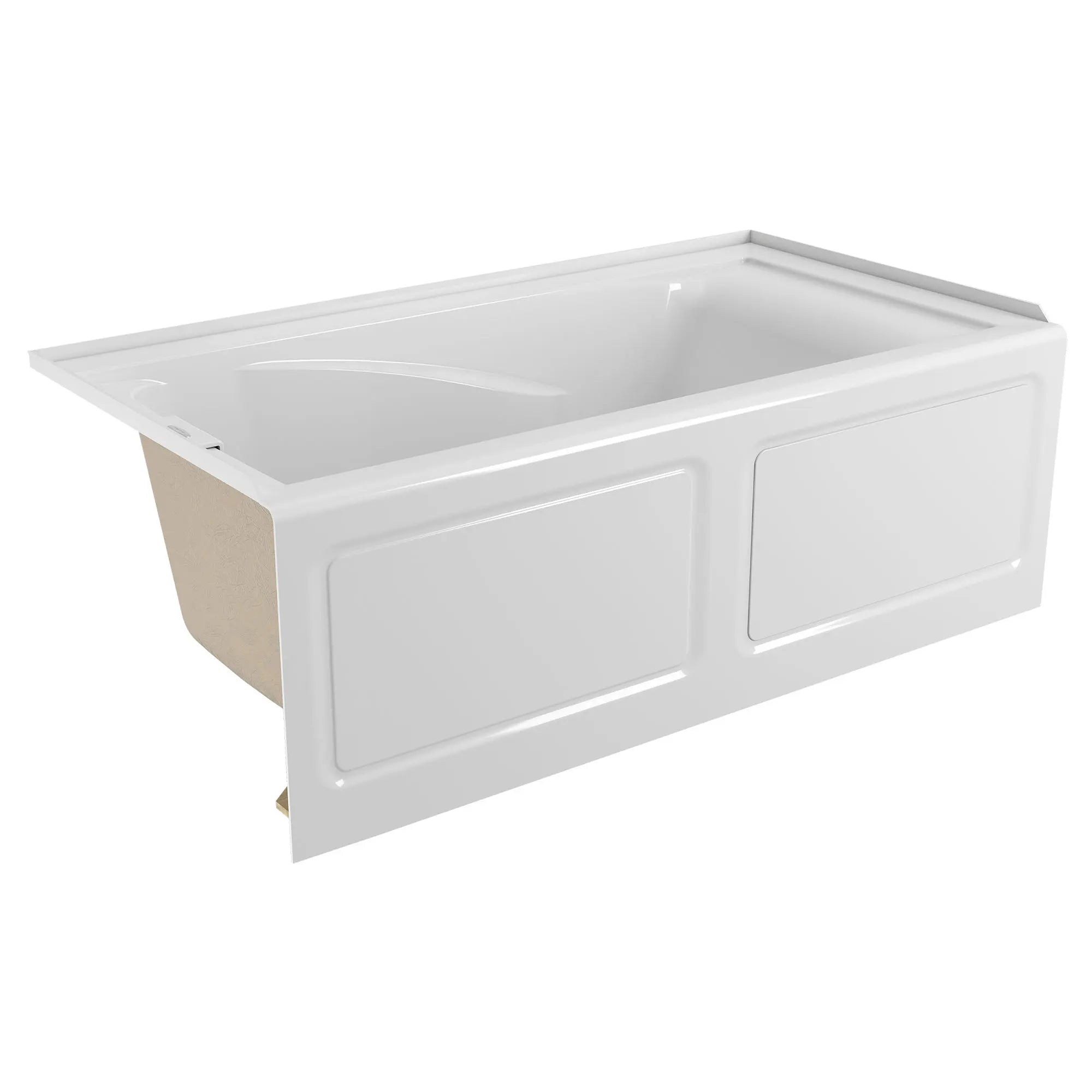 EverClean 60x32-Inch Integral Apron Deep Soak Bathtub with Left-Hand Outlet // LEFT / WHITE // 49919_2425l202020_1_0_CDNwebp.webp