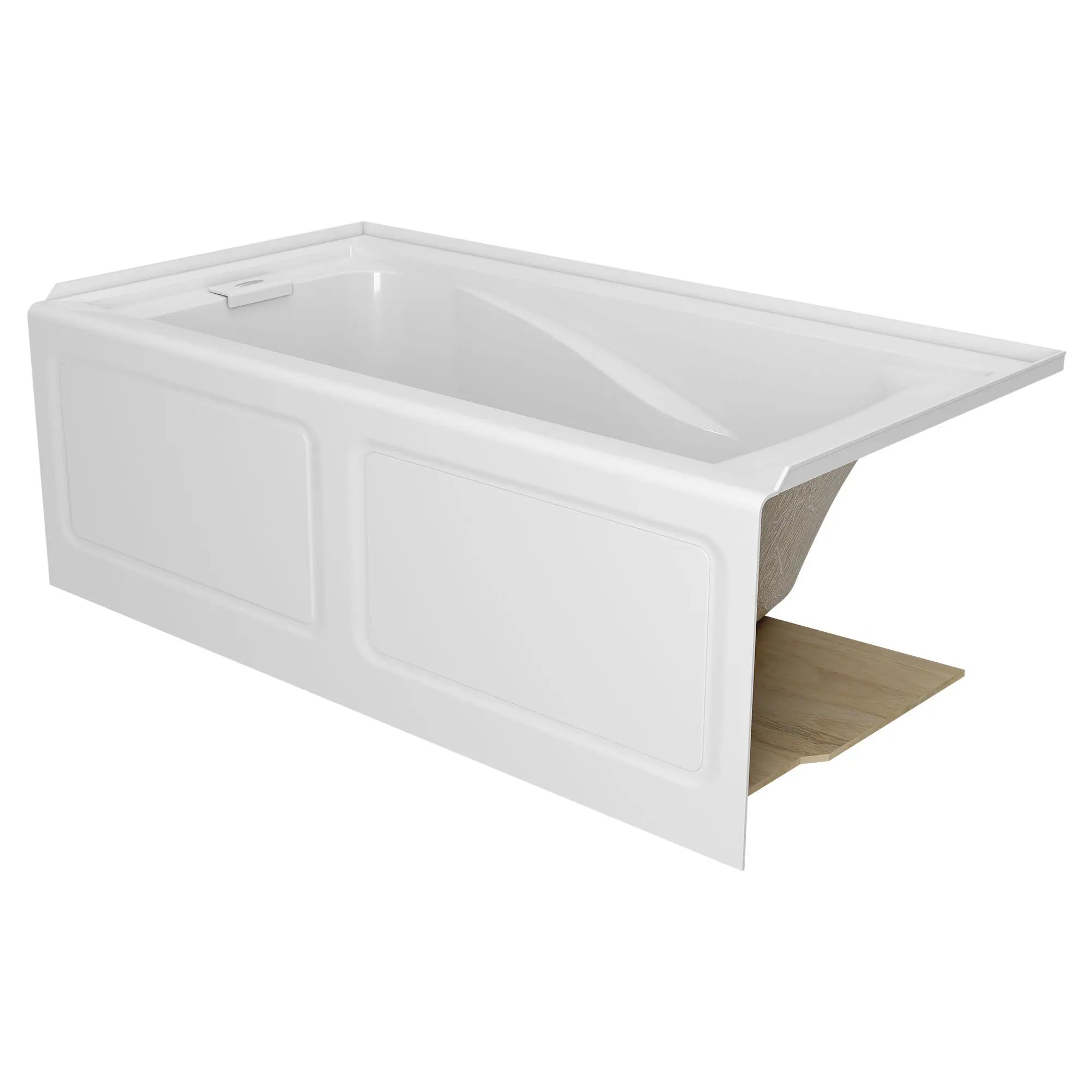 EverClean 60x32-Inch Integral Apron Deep Soak Bathtub with Left-Hand Outlet // LEFT / WHITE // 49920_2425l202020_2_0_CDNwebp.webp