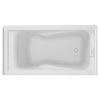 [2425L202.020] EverClean 60x32-Inch Integral Apron Deep Soak Bathtub with Left-Hand Outlet - White