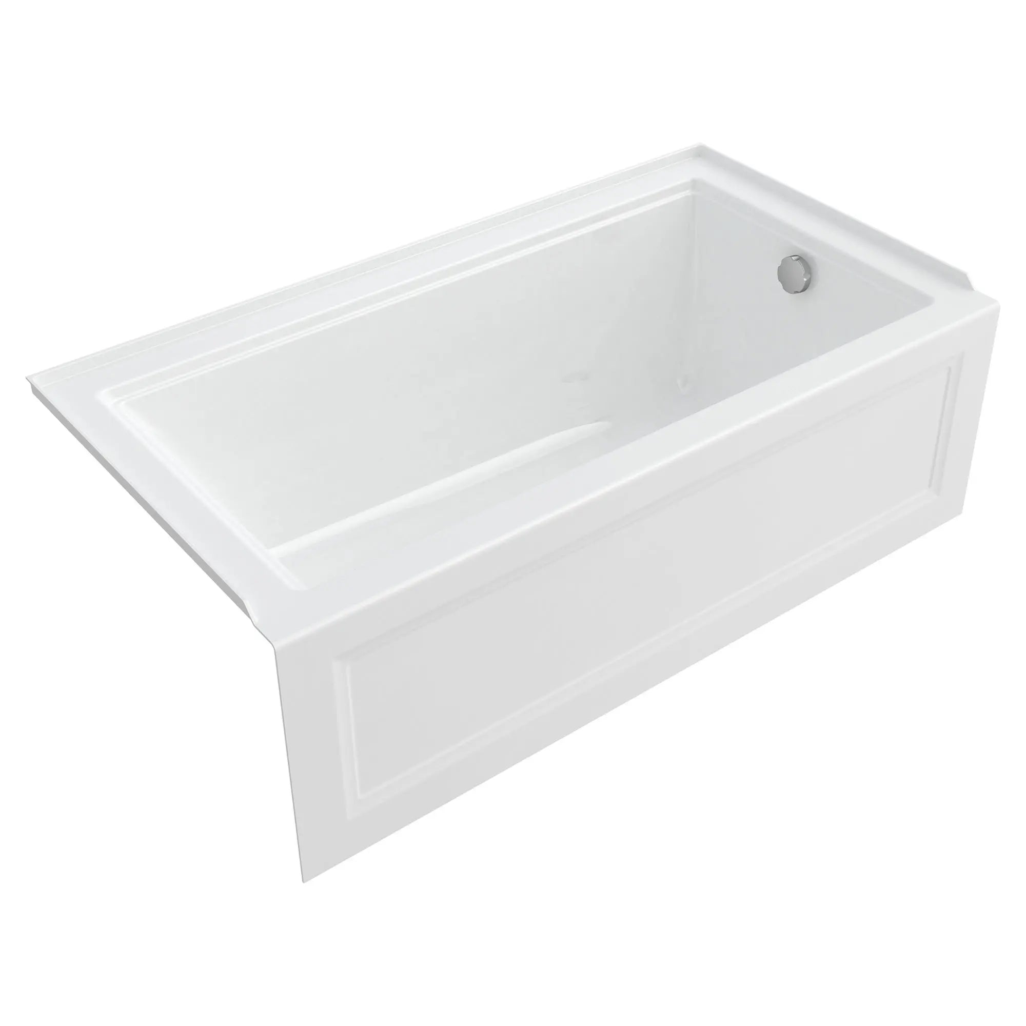 Town Square® S 60 x 32-Inch Integral Apron Bathtub With Right-Hand Outlet // 60 X 32 IN / RIGHT / WHITE // 50082_2544102020_1_withdrain_0_CDNwebp.webp