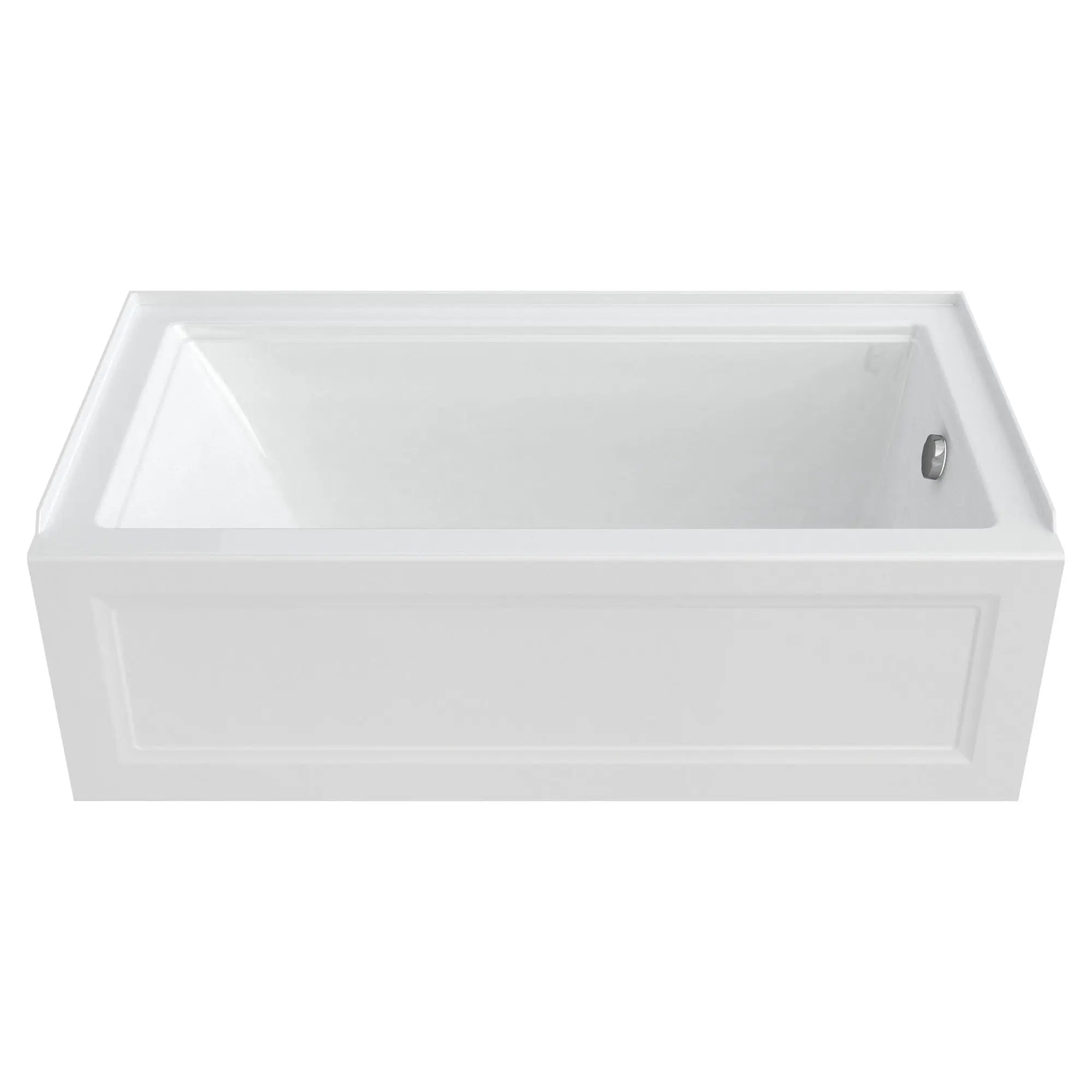 Town Square® S 60 x 32-Inch Integral Apron Bathtub With Right-Hand Outlet // 60 X 32 IN / RIGHT / WHITE // 50091_2544102020_withdrain_0_CDNwebp.webp
