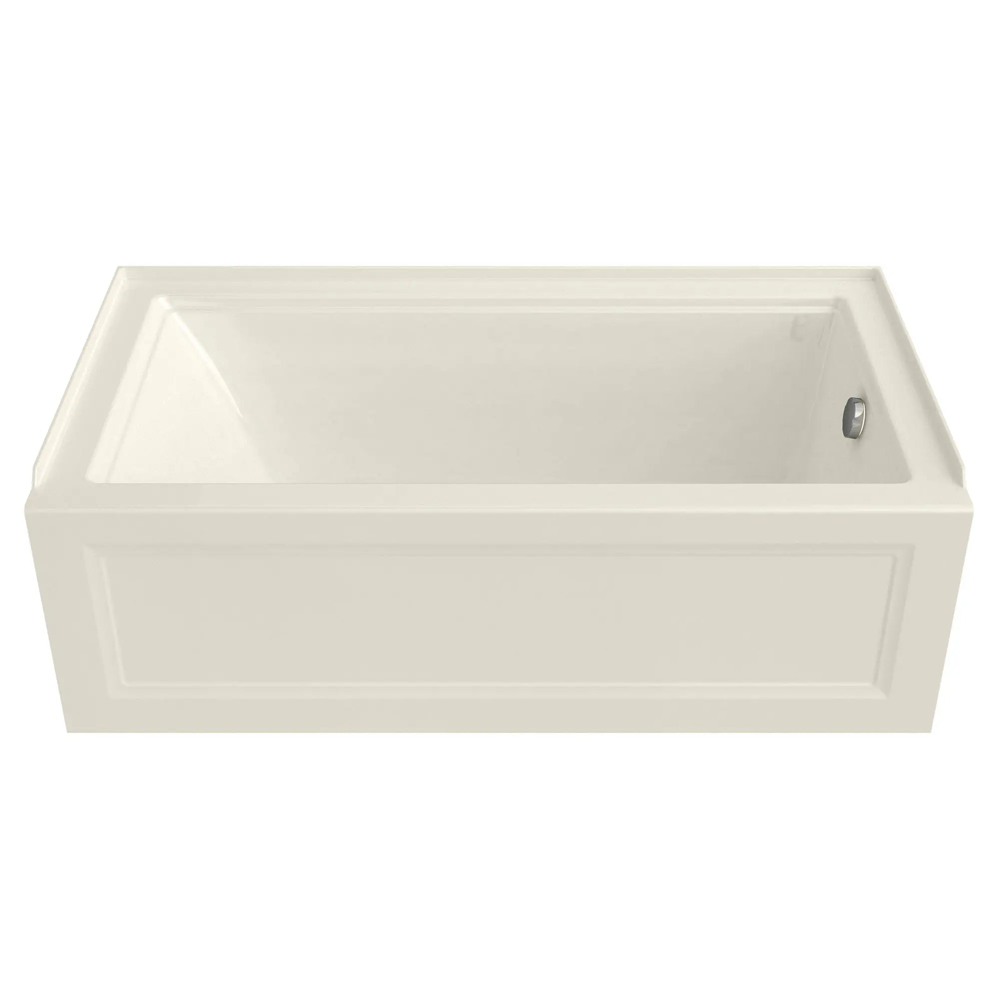 Town Square® S 60 x 32-Inch Integral Apron Bathtub With Right-Hand Outlet // 60 X 32 IN / RIGHT / LINEN // 50102_2544102222_withdrain_0_CDNwebp.webp