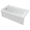 [2544202.020] Town Square® S 60 x 32-Inch Integral Apron Bathtub With Left-Hand Outlet - White