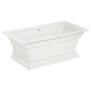 [2546004.020] Town Square® S 68 x 36-Inch Freestanding Bathtub Center Drain With Integrated Overflow - White