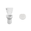 [270AA101SPG.020] AquaWash® 1.0 Manual Bidet Seat and Cadet 3® Chair Height Elongated 1.28gpfF Toilet Combo - White