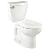 [270DB001.020] Cadet 3 1.6 GPF/6.0 LPF Left Trip Lever 15-in. Round-Front 10-in. Rough-In Toilet - White
