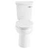 [2886205.020] H2Option® ADA Two-Piece Dual Flush 1.28 gpf/4.8 Lpf and 0.92 gpf/3.5 Lpf Chair Height Right-Hand Trip Lever Elongated Toilet Less Seat - White